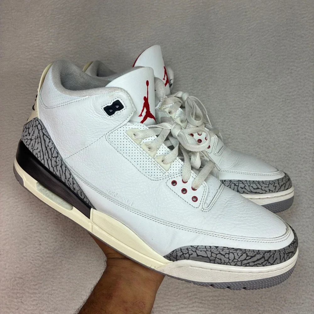 Jordan 3 Retro White Cement Reimagined Men 16 White No Box Sneaker DN3707-100